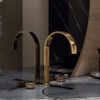 Basin tap high version PARK L.E. PVD Glossy gold - Matt black - Image 2