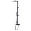 Set shower column with bath tap ERGO-Q /OPEN Black matt