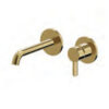 Single lever wall mixer group Luxury Blink PVD Glossy Gold