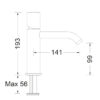 Basin mixer with Clic-Clac Eletta Chester Eurorama Brushed Gold Valve - Image 3