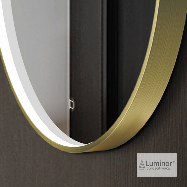 Bathroom mirror DOT Φ70 Luminor Gold Brushed - Image 2