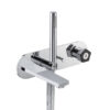 Wall mounted bath group Chrome – Matt black Park L.E.