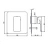 Single lever concealed mixer with 2 ways out automatic diverter B-Easy Chrome - Image 2