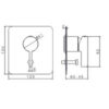 Single lever concealed mixer with two ways out diverter Blink Chic Luxury Chrome - Image 2