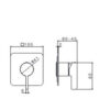 One way out single lever concealed mixer Blink Chic Luxury Chrome - Image 2