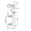 Single lever exposed shower mixer Nio Chrome - Image 2