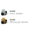 5-hole deck mounted bath group with plate and water supply from the spout Chrome – Matt black Park L.E. - Image 3