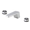 3-hole basin group with waste set and low spout  Chrome - Matt black Park L.E.