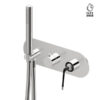 Complete concealed shower group, with 2 ways out diverter O'RAMA Chrome-Matt black