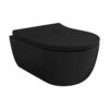 V-Tondo Rimless Short Wall Mounted Toilet 49cm Black Matt