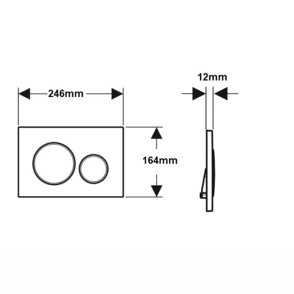 Πλακέτα Sigma 20 Inox Geberit - Image 2