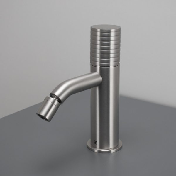 Bidet mixer O·PLUS Brushed Inox