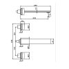 Ionika Allure PVD Copper Bronze Built-in Basin Mixer with Long Spout - Image 3