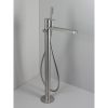 Floorstanding bathtub mixer EXO Brushed Inox
