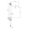Μπαταρία Νιπτήρος Ψηλή O·PLUS Brushed Inox - Image 5