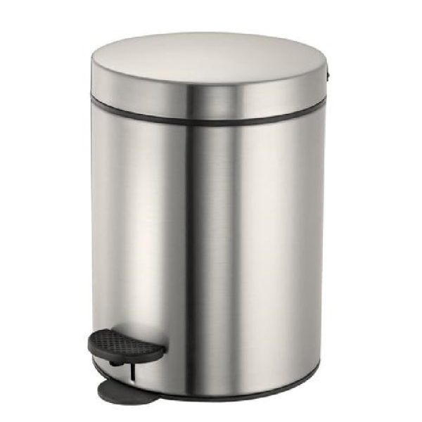 Χαρτοδοχείο Στρογγυλό INOX PROJECT 5lt Soft Close Matt Inox SANCO