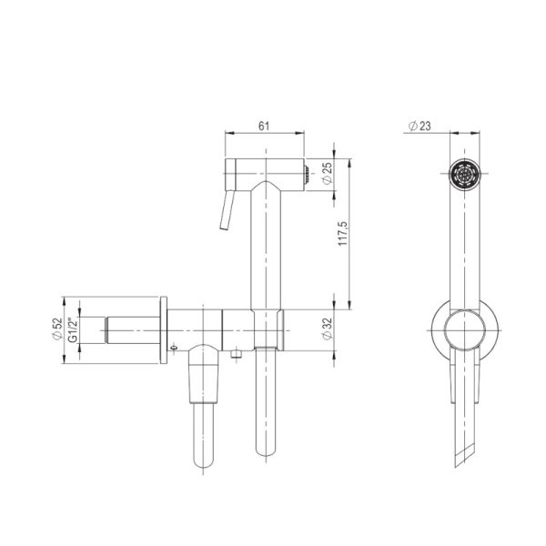 Brushed Inox 316L Bidet System Set - Image 3