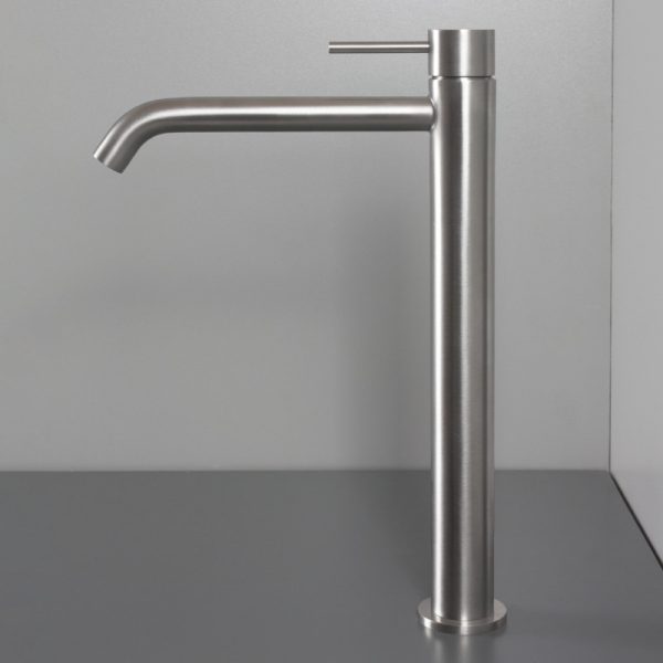 Marley Brushed Inox Tall Basin Mixer Tap - Image 2