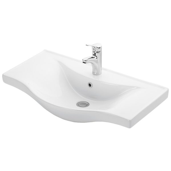 Νιπτήρας Επίπλου Basic 80cm Λευκός