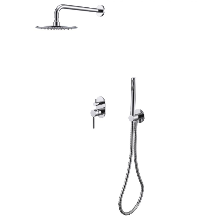 Forma Chrome Built-in Shower Set with Diverter