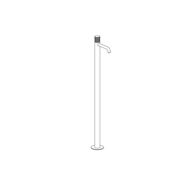 Επιδαπέδια Μπαταρία Νιπτήρος O·PLUS Brushed Inox 316L