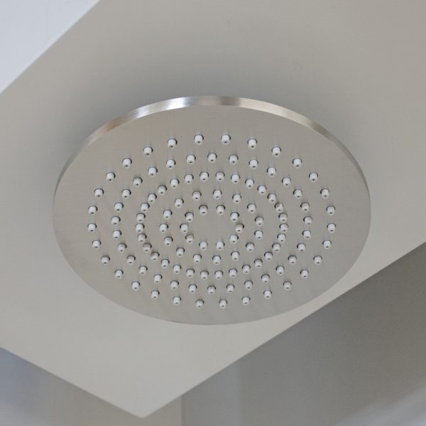Κεφαλή Ντουζ Ø20cm CAVE Brushed Inox 316L