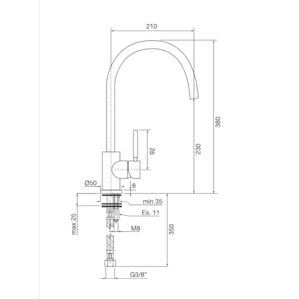 Μπαταρία Κουζίνας Modern Line Chrome - Image 3