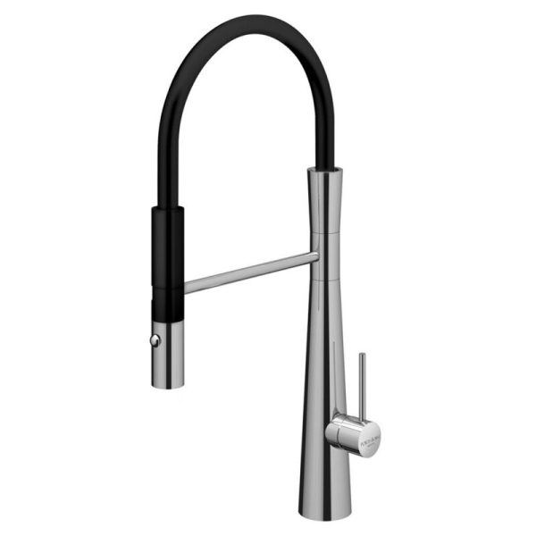 Μπαταρία Κουζίνας διπλής ροής Modern Line Chrome/Black