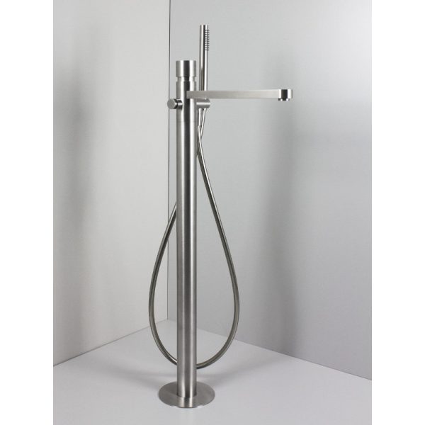 Μπαταρία Λουτρού Επιδαπέδια Axis Brushed Inox 316L