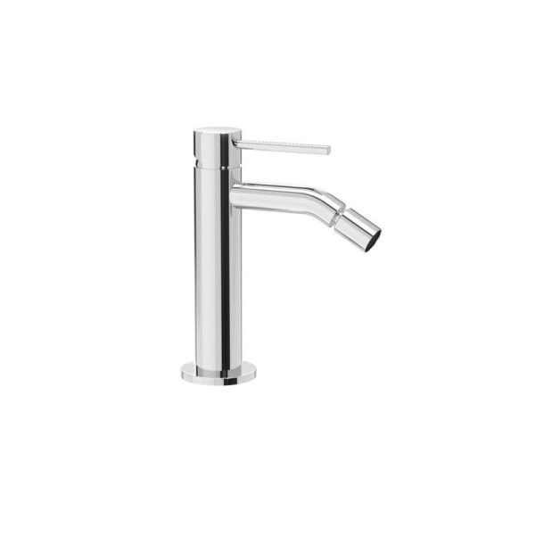 Single lever bidet mixer with click-clack outlet New Moda Chrome