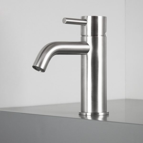 Μπαταρία Νιπτήρος Cave Brushed Inox
