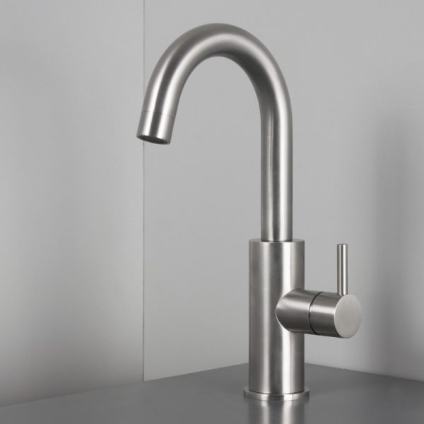 Washbasin mixer Dylan Brushed Inox