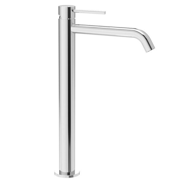 Single lever high basin mixer with click-clack outlet New Moda Chrome