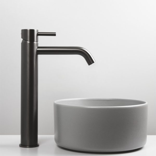 Μπαταρία Νιπτήρος Ψηλή(με μακρύ στόμιο) CAVE Inox316 Brushed Inox - Image 2