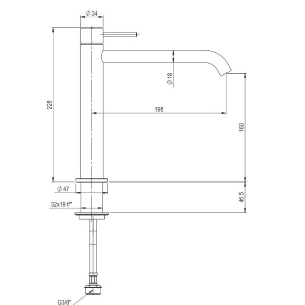 Μπαταρία Νιπτήρος (μεσαία) Marley Brushed Inox 316L - Image 5