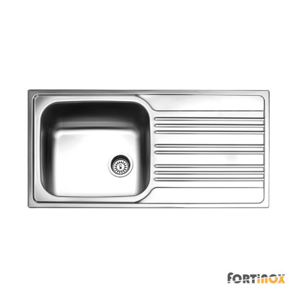 VALLEY FORTINOX Stainless Steel Kitchen Sink 100x50 Inox