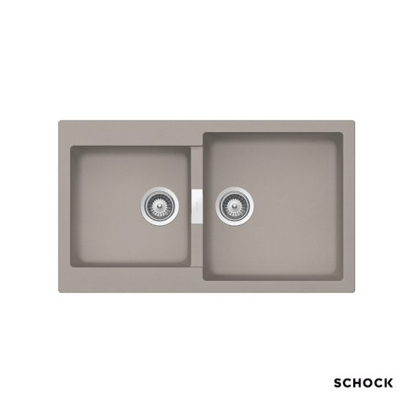 Manhattan Granite Kitchen Sink 86x50 Cristalite Concrete Granite SCHOCK