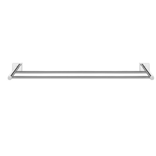 Double Towel Rail Tempo Chrome 60cm