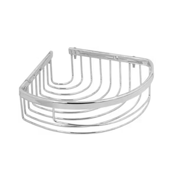 Chrome Bathroom Shelf-Sponge Holder Single Corner 20x20cm