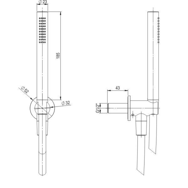 Σετ Ντουζ Brushed Inox - Image 2