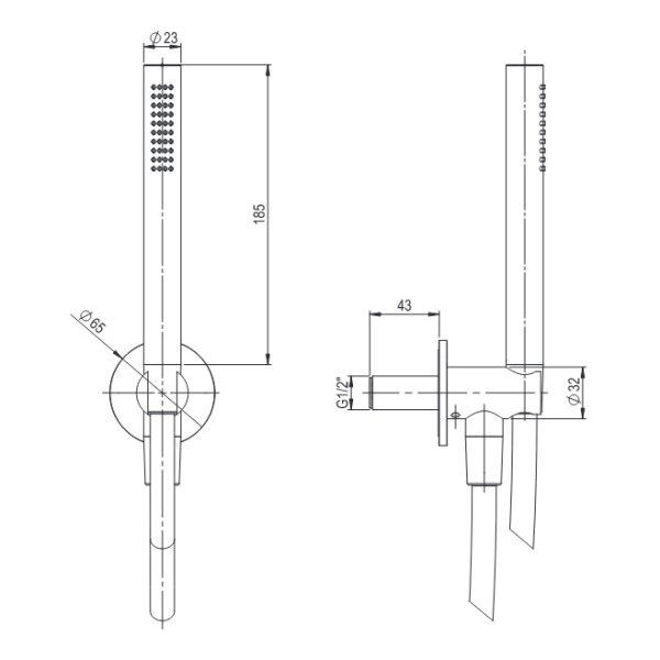Σετ Ντουζ O·PLUS Brushed Inox - Image 4