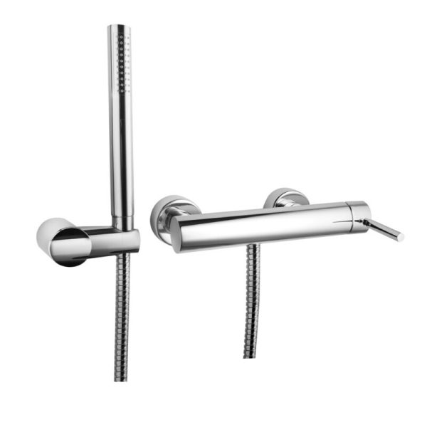 External shower mixer with shower kit Forma Chrome