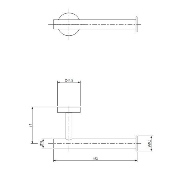 Χαρτοθήκη Επιτοίχια Inox Brushed 316L - Image 4