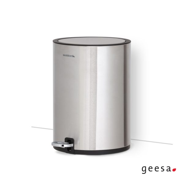 Χαρτοδοχείο Επιδαπέδιο 3l ανοξείδωτο Inox Geesa