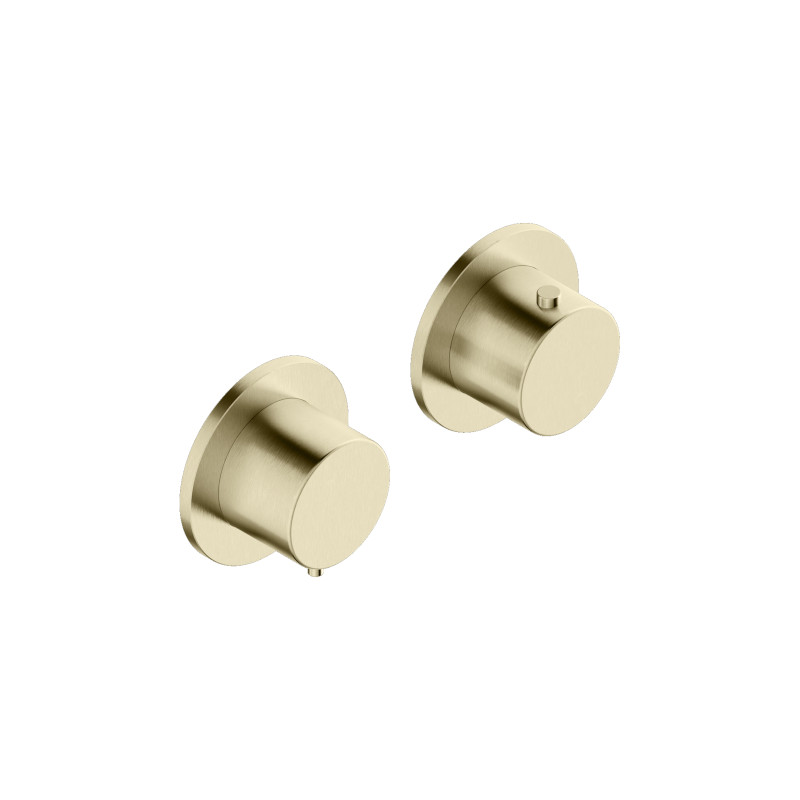 ENIGMA 2-Outlet Thermostatic Built-in Mixer Brushed Inox 316L - Image 2