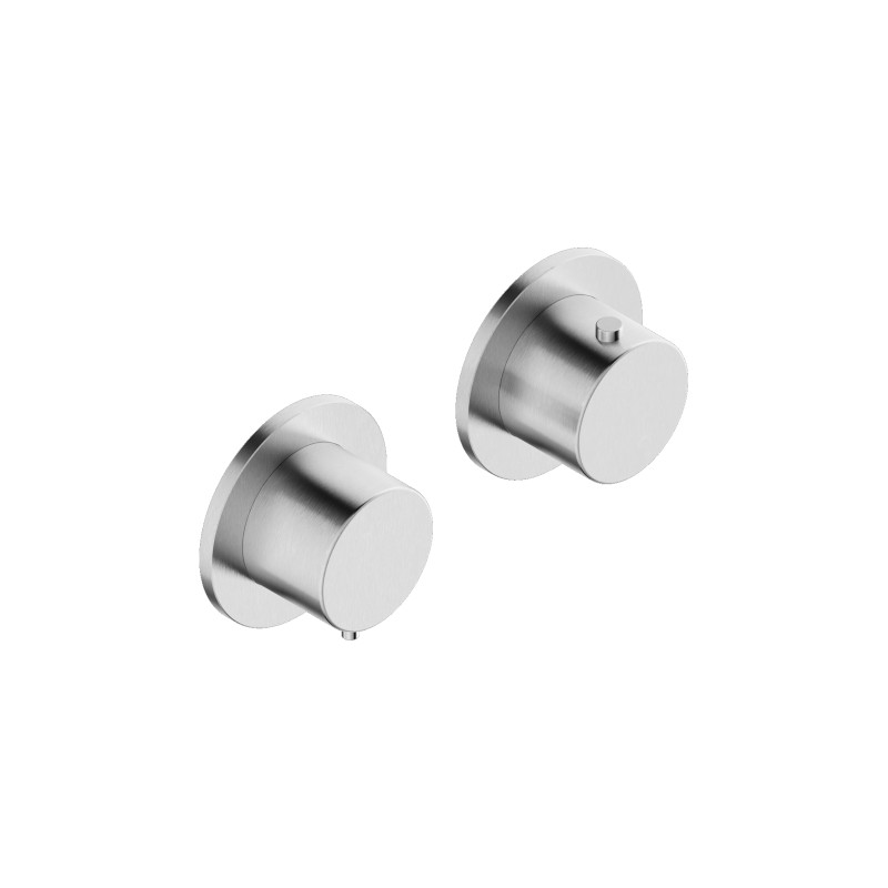 ENIGMA 2-Outlet Thermostatic Built-in Mixer Brushed Inox 316L
