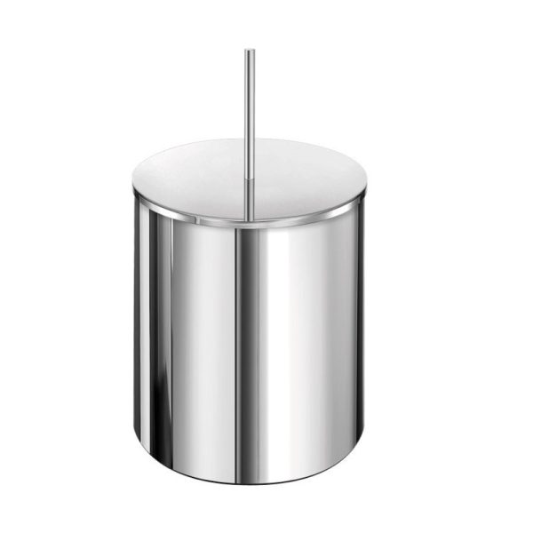 Waste bin with handle 5 lt Ø20.5 x H40 (cm) Brushed Nickel