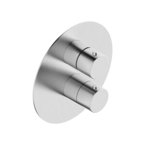 Μίκτης τριών εξόδων θερμοστατικός Axis Brushed Inox 316L