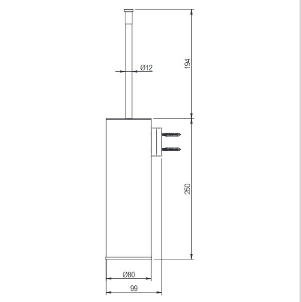 Επιτοίχιο Πιγκάλ BRUSHED INOX 316 - Image 2