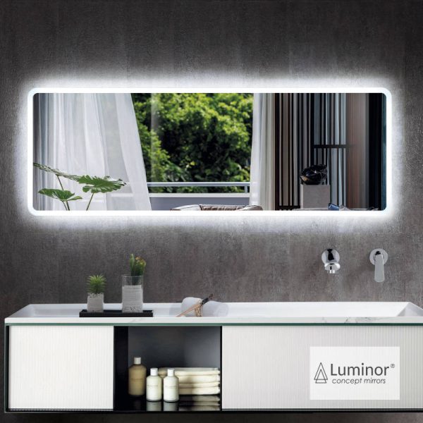 Bathroom Mirror ADAGIO 140x70 with Bluetooth connection for Music Luminor